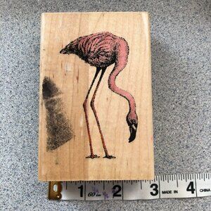 Inkadinkado flamingo Rubber Stamp